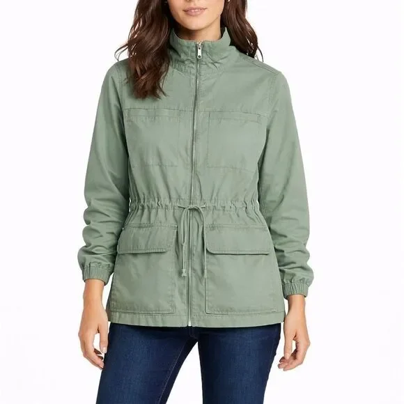 Old Navy green twill field jacket size large - Picture 1 of 8